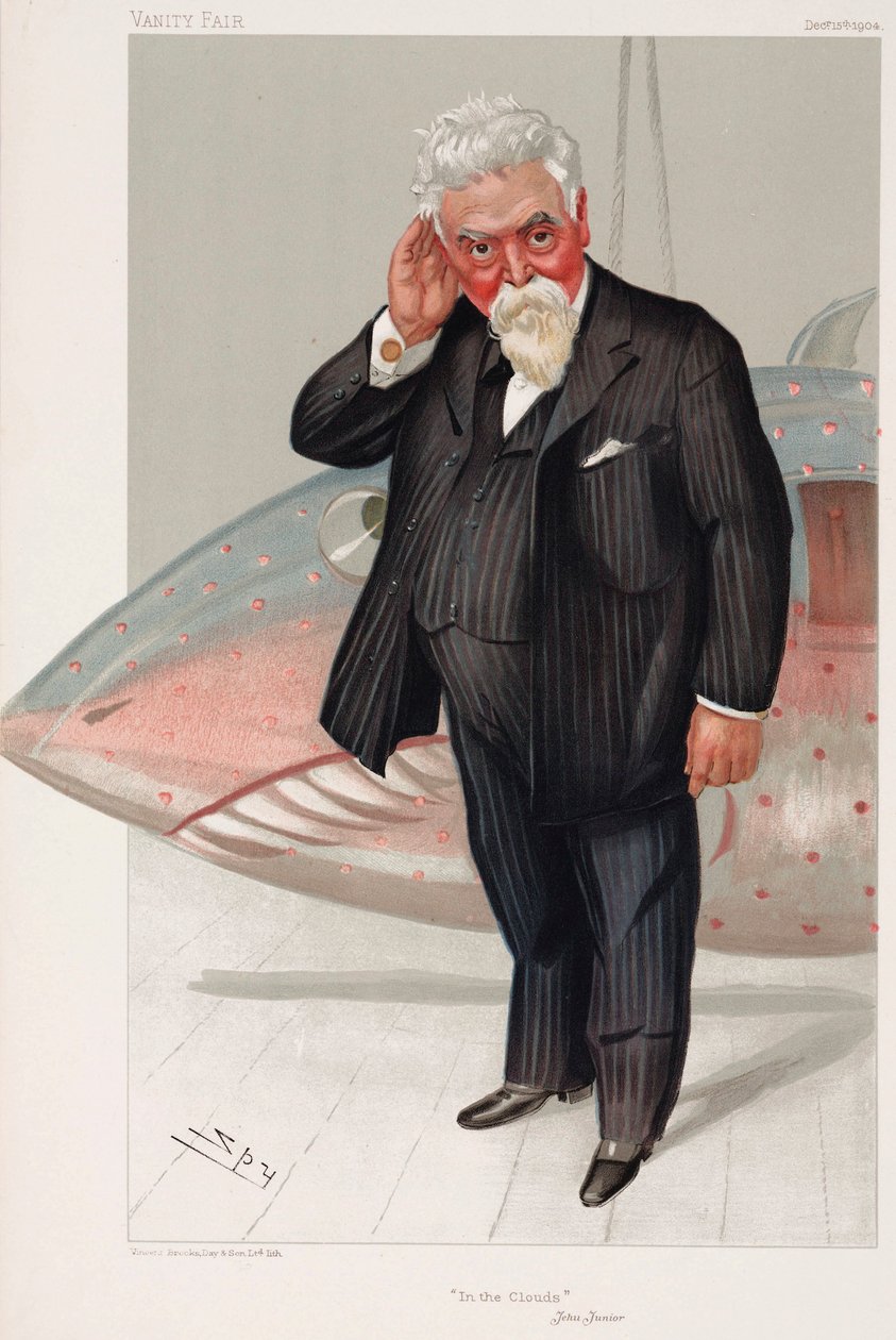 Sir Hiram Maxim amerikai bor, brit mérnök és feltaláló alkotó: Henry Charles Fehr