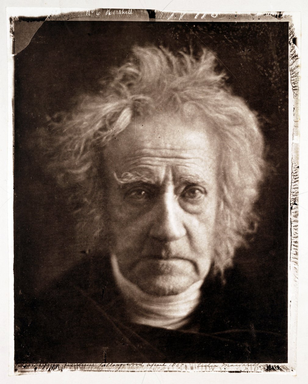 "Sir J F W Herschel" alkotó: Frederick (attr. to) Barnard