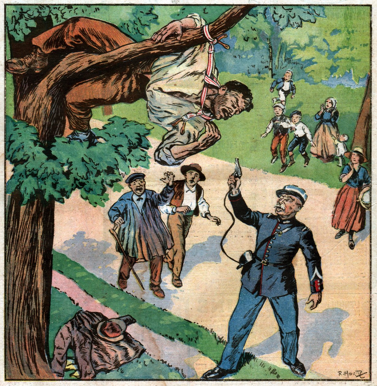 Az öngyilkosság kísérlete. Öngyilkossági kísérlet. alkotó: Ferdinand Georg Waldmuller