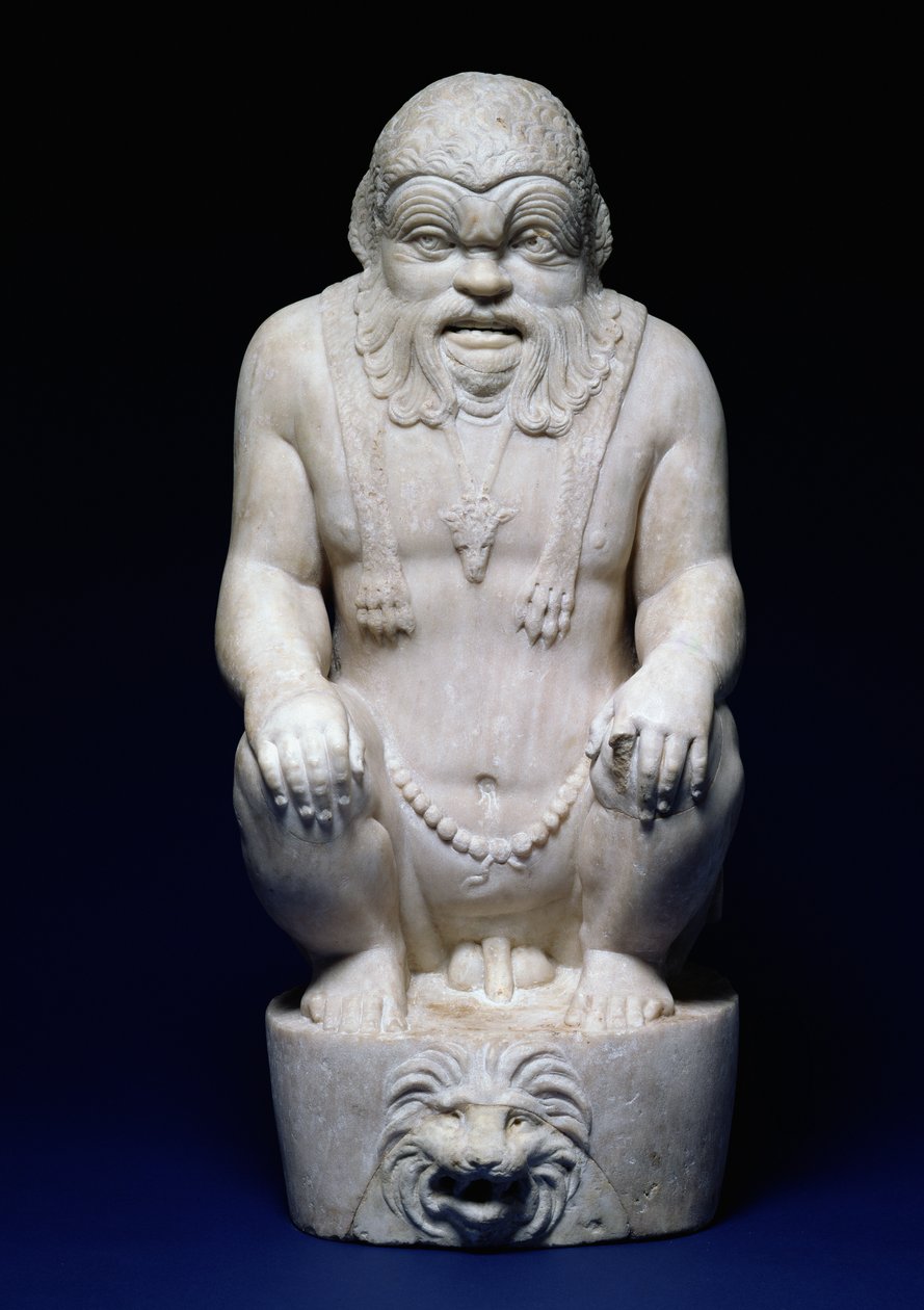 Az egyiptomi Bes isten, egy szökőkútból, római, i.sz. 130 körül (márvány) alkotó: Hippolyte Lalaise Devéria