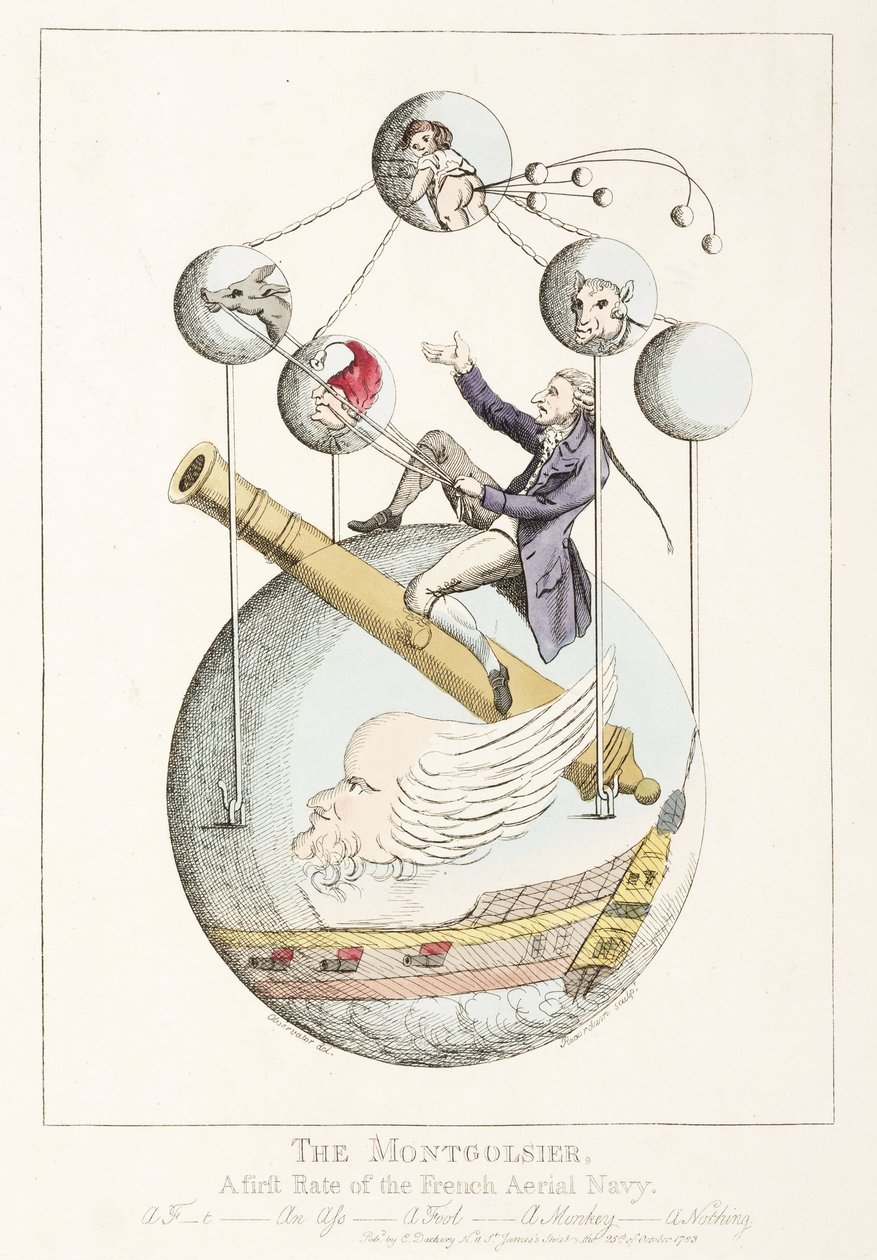 "A Montgolfier – A francia légi haditengerészet első osztálya" alkotó: Frederick (attr. to) Barnard
