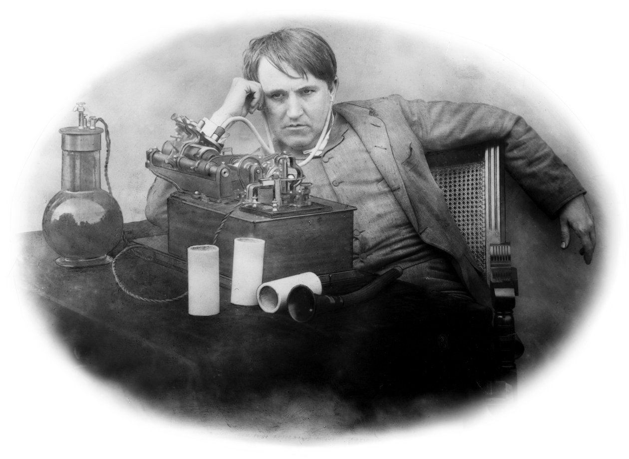 Thomas Edison amerikai feltaláló alkotó: Frederick (attr. to) Barnard