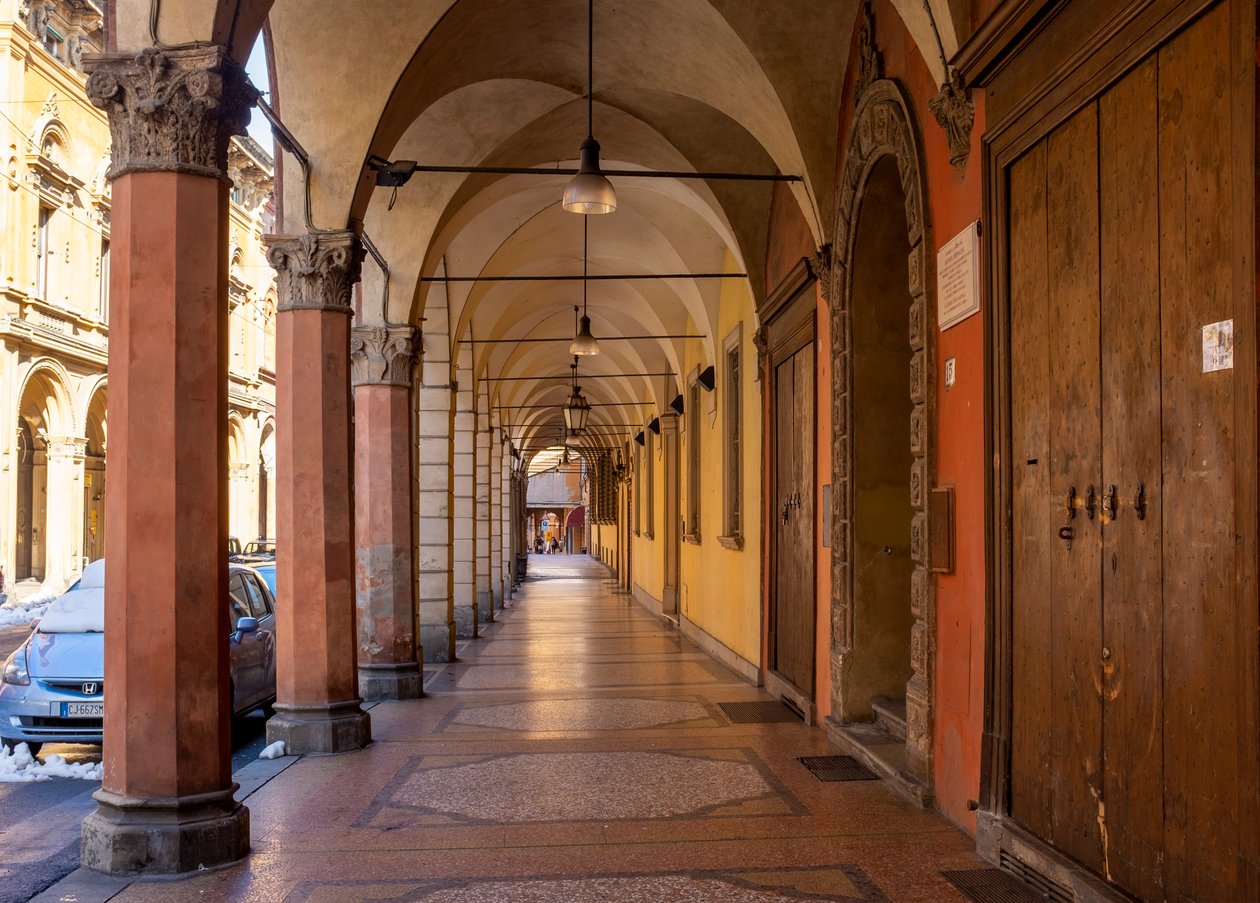 Via Galliera, Bologna, Olaszország (fotó) alkotó: . .