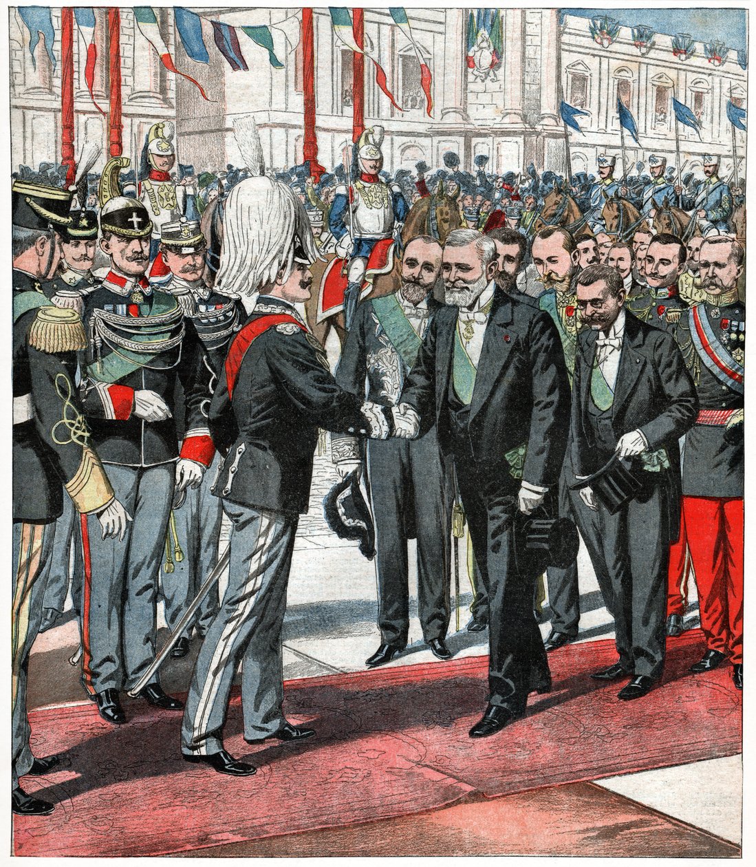 Victor Emmanuel III és Emile Loubet alkotó: . .