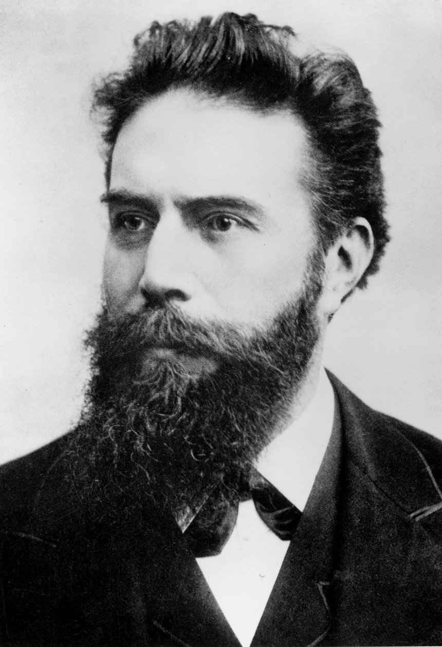 Wilhelm Conrad Roentgen német fizikus, 1890 alkotó: Ferdinand Georg Waldmuller