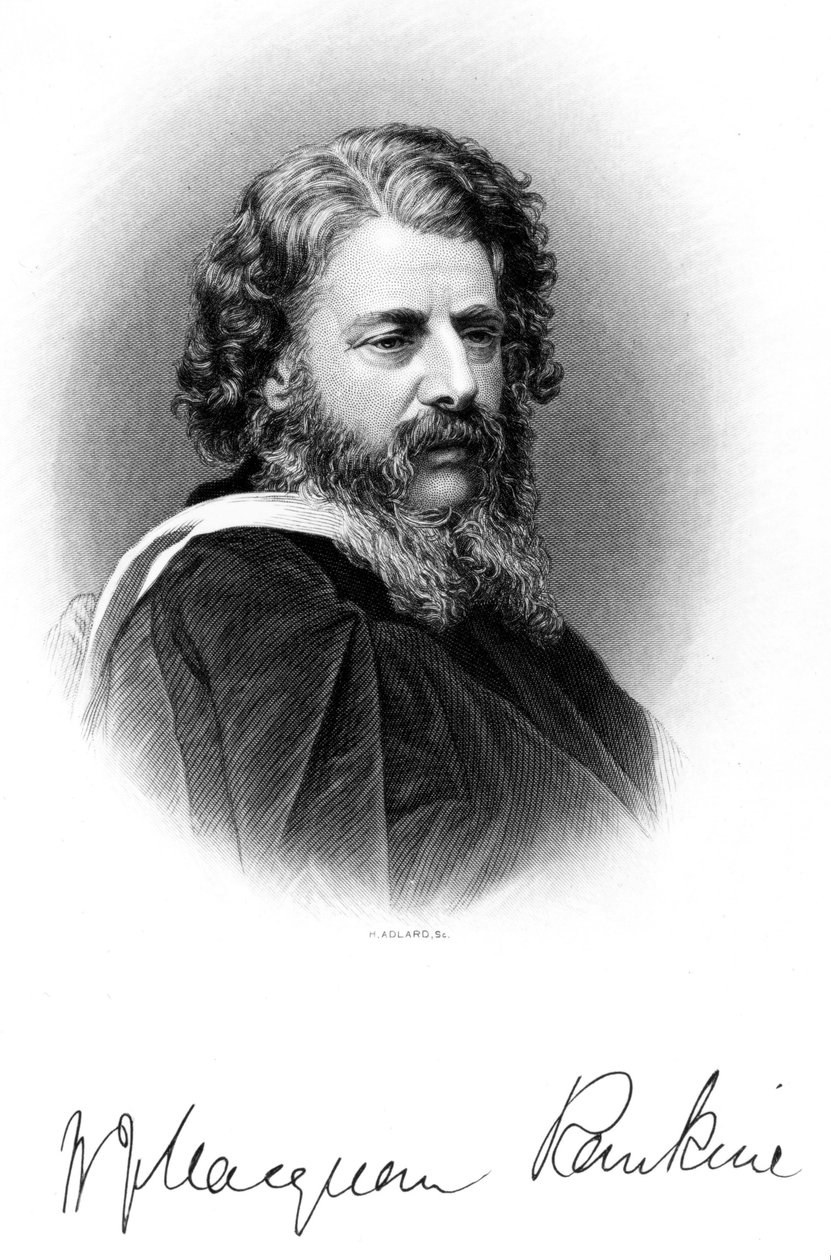 William John MacQuorn Rankine skót építőmérnök, 1860-1869 között alkotó: Ferdinand Georg Waldmuller