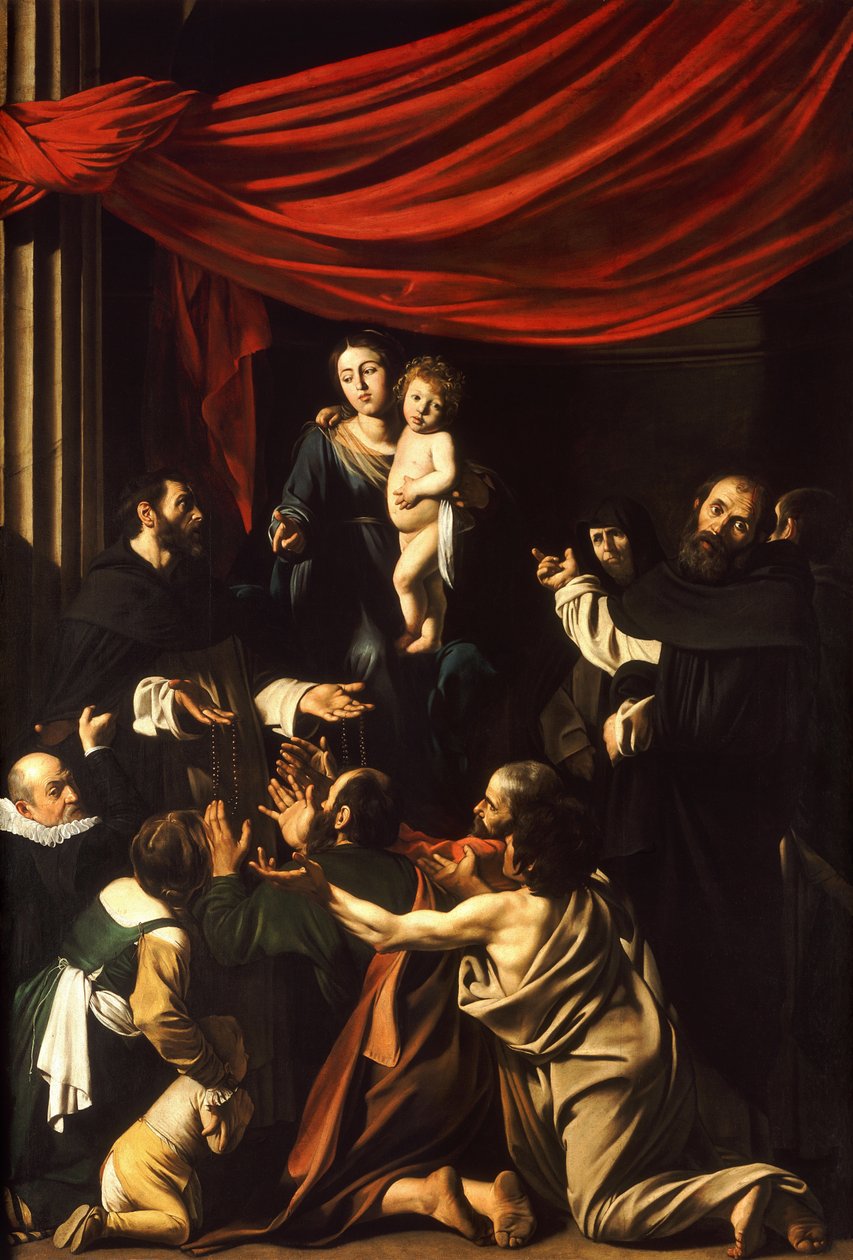 Rózsafüzér Madonna lengyel: Rózsafüzér Madonna alkotó: Michelangelo Merisi da  Caravaggio