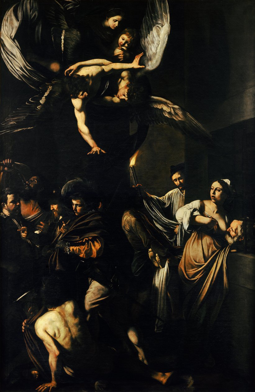 Az irgalmasság hét műve alkotó: Michelangelo Merisi da  Caravaggio