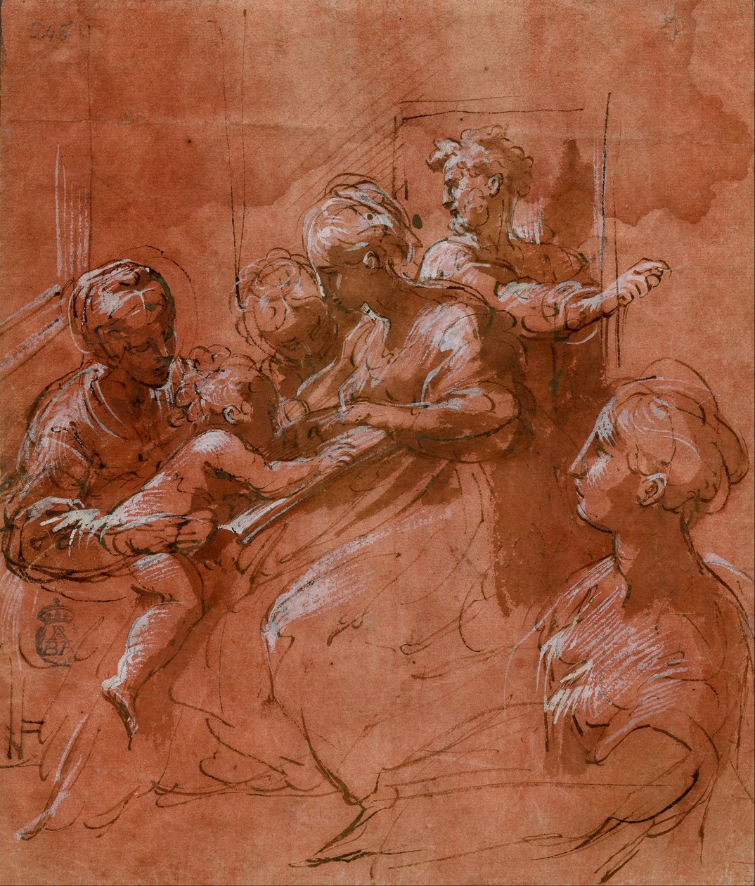 Szent Katalin misztikus házasságai alkotó: Parmigianino