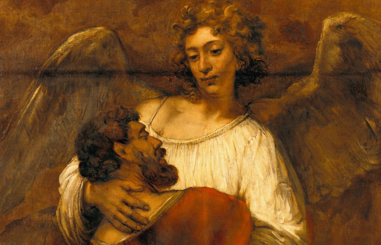 Jákob küzdelme az angyallal alkotó: Rembrandt van Rijn