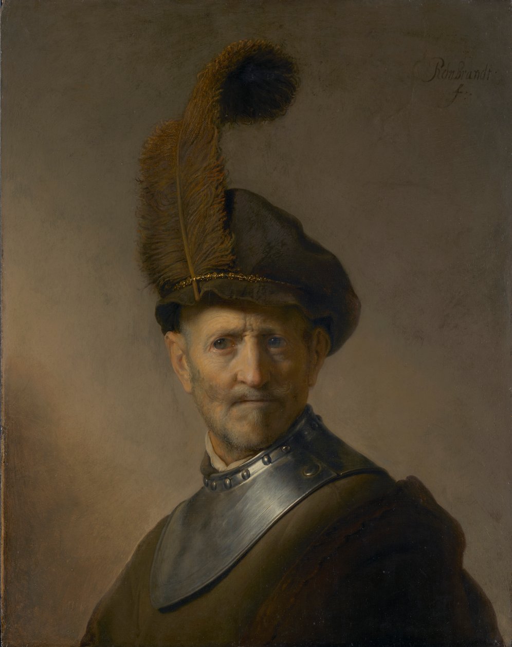 Egy férfi portréja, talán Rembrandt apja, Harmen Gerritsz van Rijn Szerkessze ezt a Wikidatán alkotó: Rembrandt