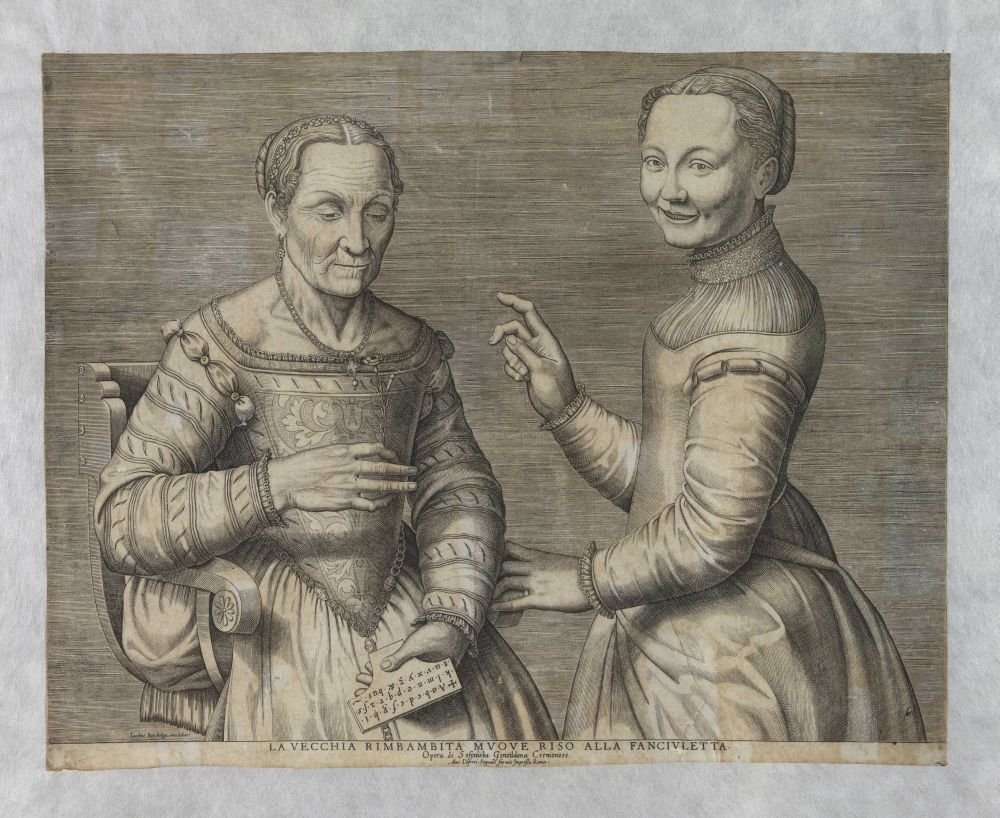 Öregasszony és nevető lány alkotó: after Sofonisba Anguissola