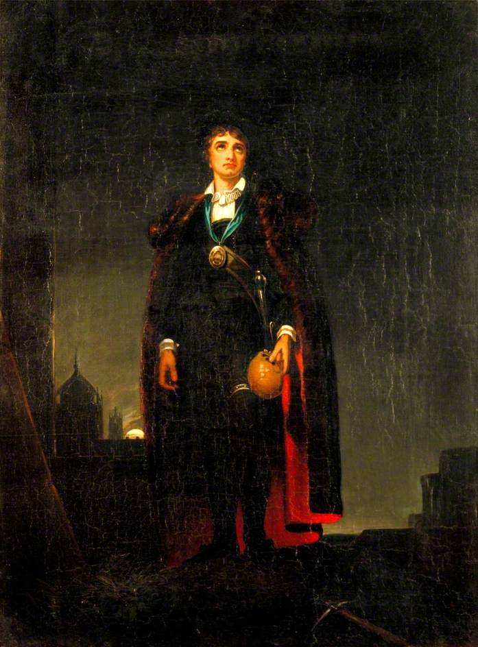 John Philip Kemble Hamlet szerepében William Shakespeare Hamlet című filmjében alkotó: after Thomas Lawrence
