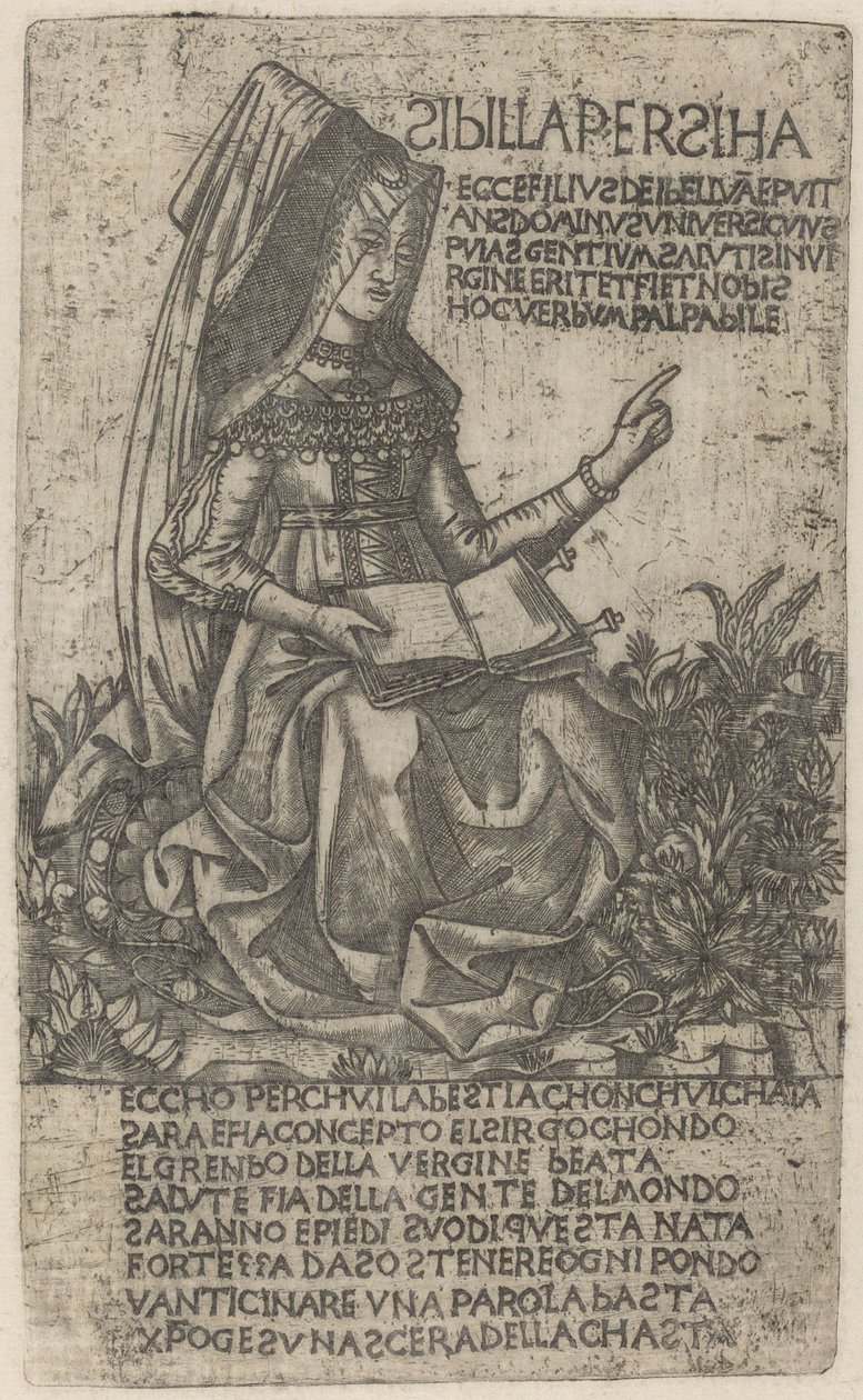 perzsa Szibilla alkotó: after Baccio Baldini