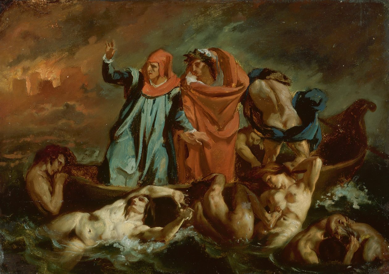 Dante kérge, 184060. alkotó: after Eugène Delacroix