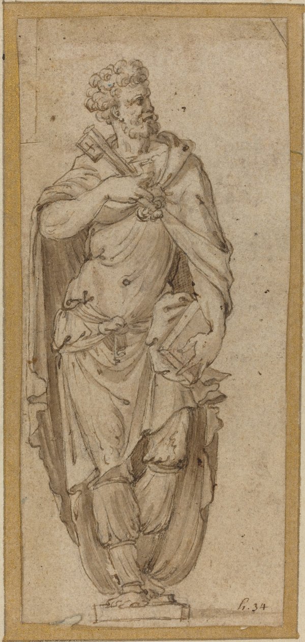 Szent Péter alkotó: after Francesco Salviati