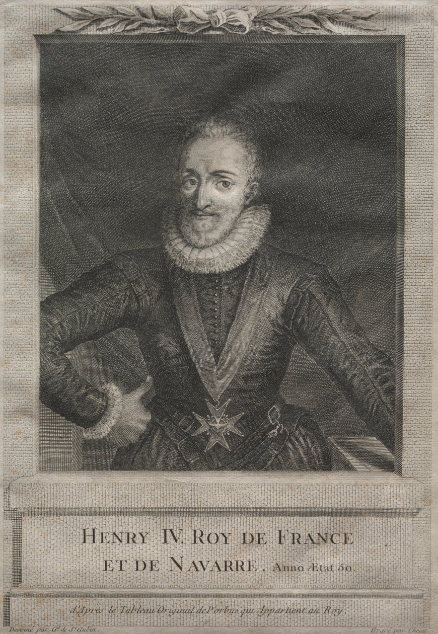 IV. Henrik francia király alkotó: after Gabriel de Saint Aubin