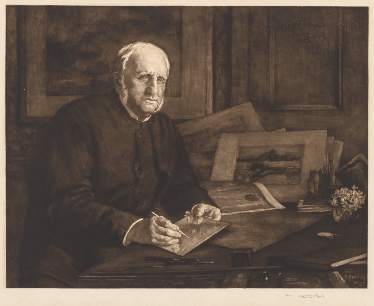 Sir Francis Seymour Haden alkotó: after George Percy Jacomb Hood
