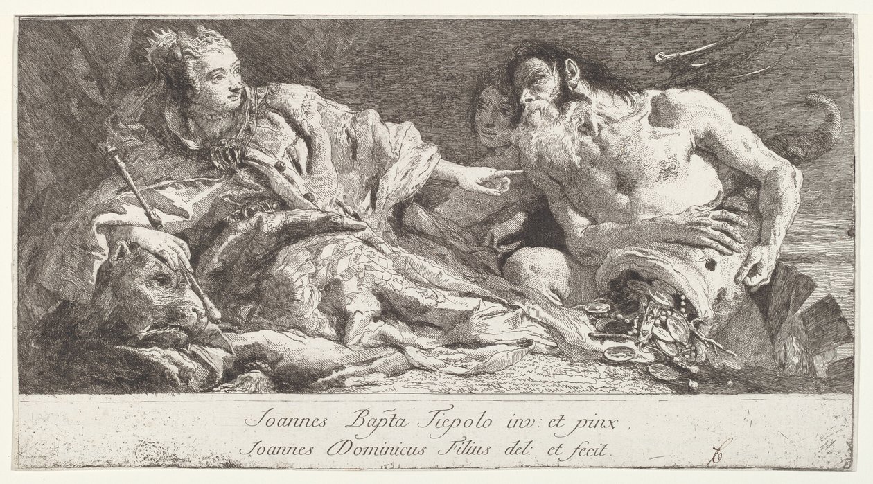 Velence Neptunusz hódolatában alkotó: after Giovanni Battista Tiepolo Giovanni Domenico Tiepolo