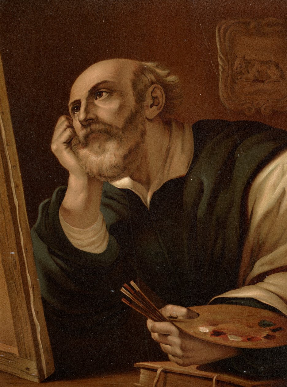Lukács evangélista alkotó: after Guercino