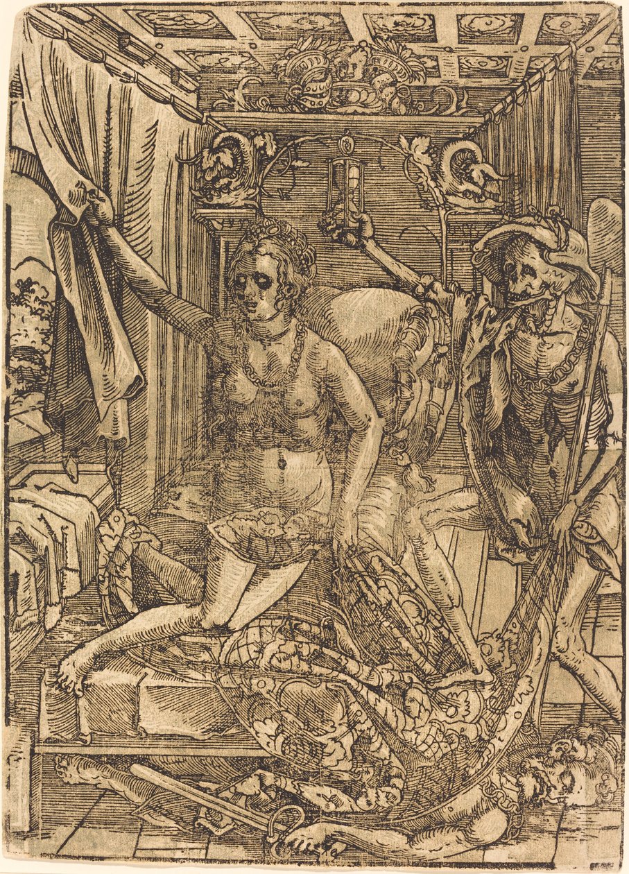 A halál és a kurtizán alkotó: after Hans Sebald Beham