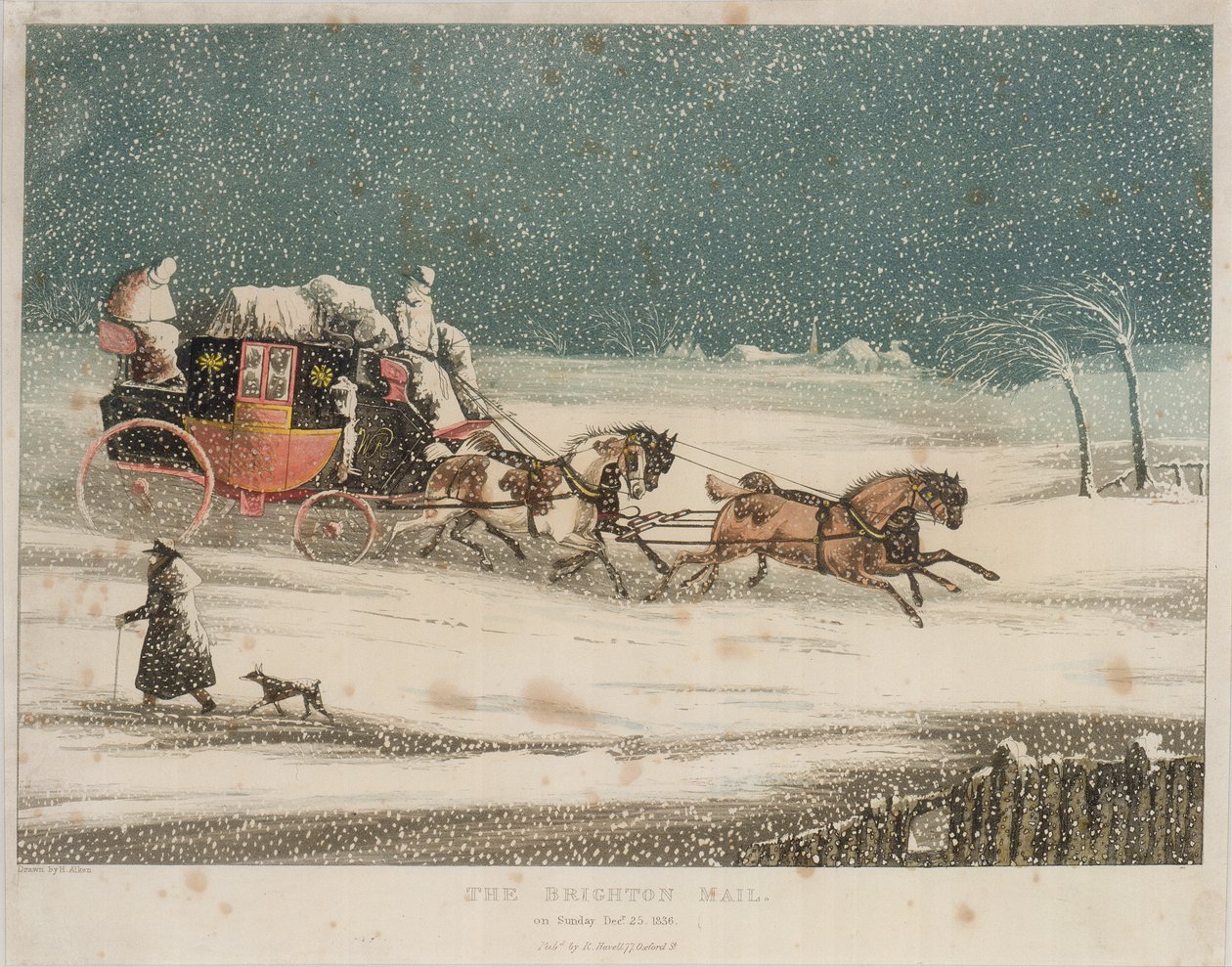 A Brighton Mail, 1836 alkotó: after Henry Thomas Alken