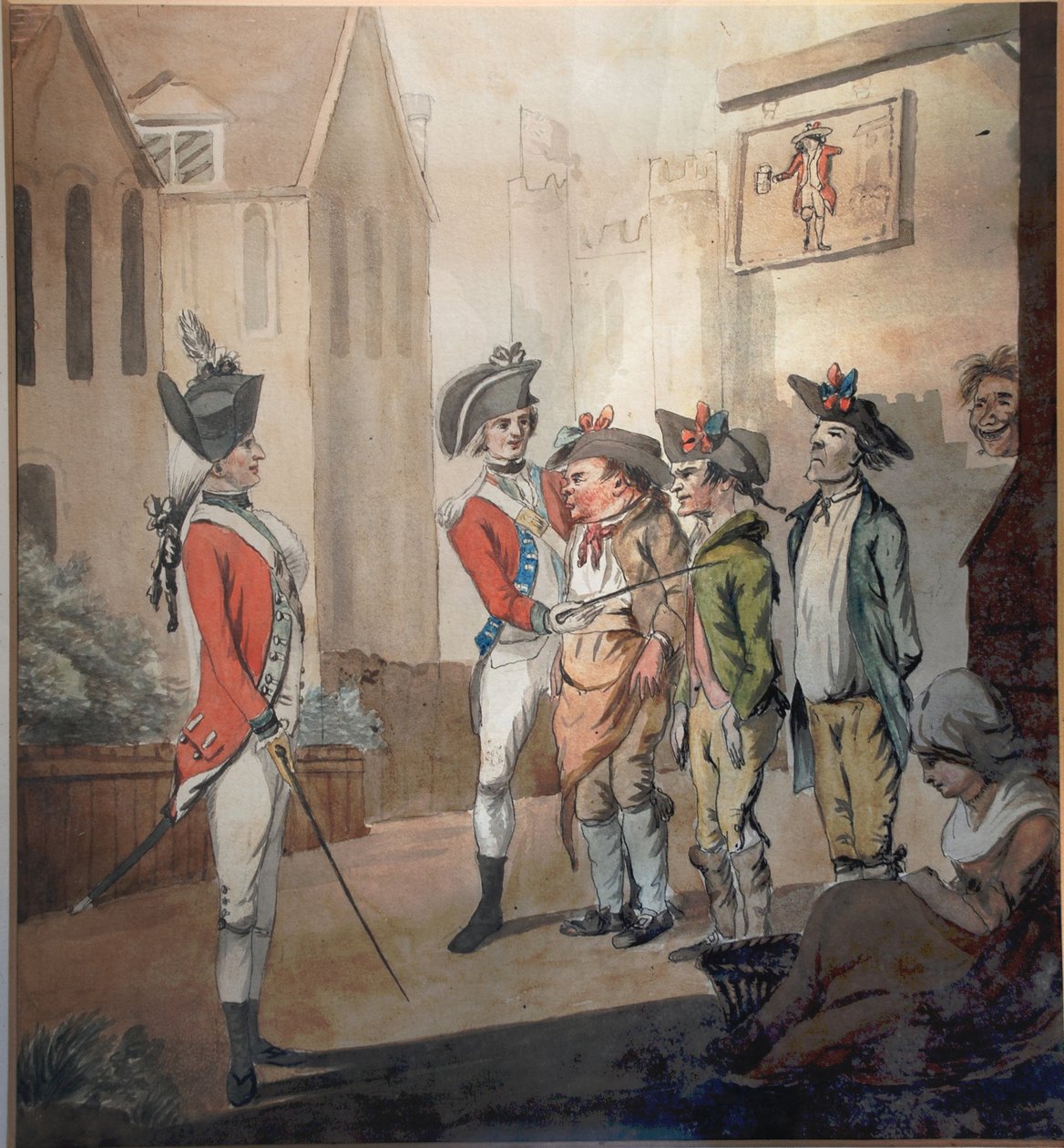 Brit Hadsereg, Brit Toborzó Párt, 1780 alkotó: after Henry William Bunbury