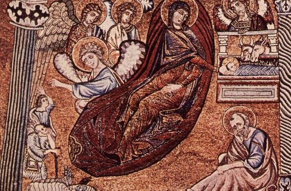 A betlehemes mozaik reprodukciója a firenzei keresztelőkápolnában alkotó: after Italian School