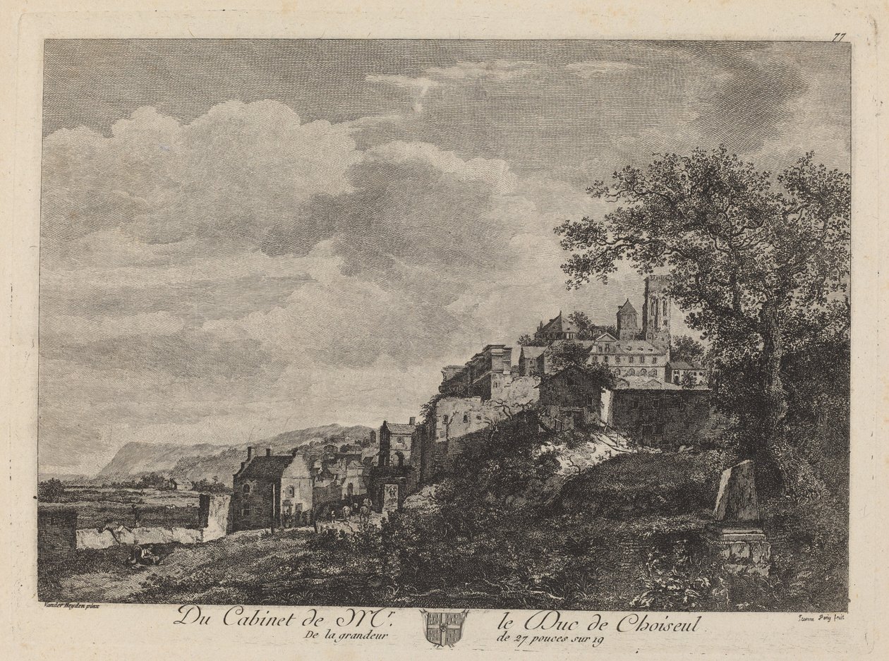 Kilátás a Hilltownra alkotó: after Jan van der Heyden Jeanne Deny