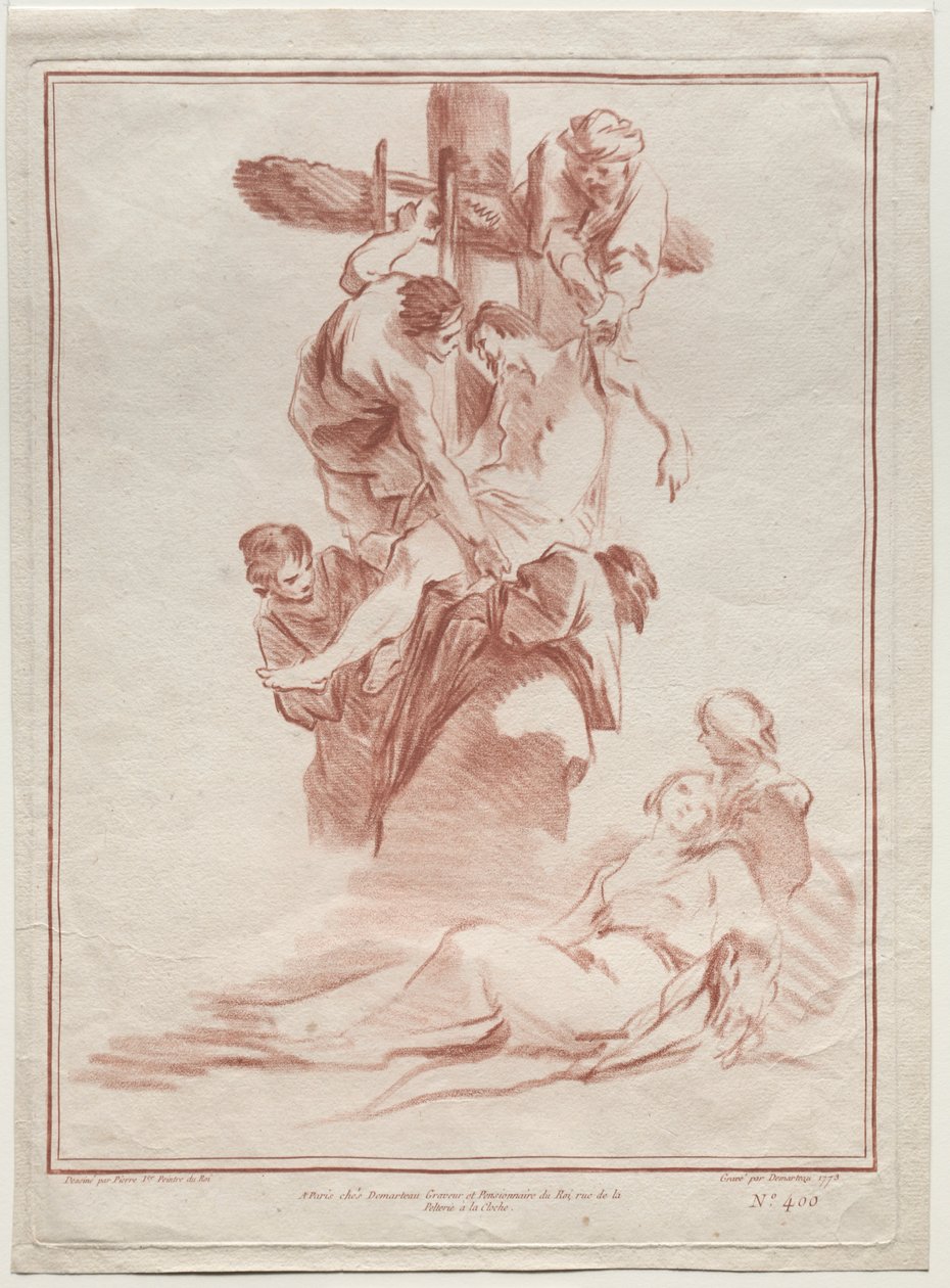 A keresztről való leszállás alkotó: after Jean Baptiste Marie Pierre