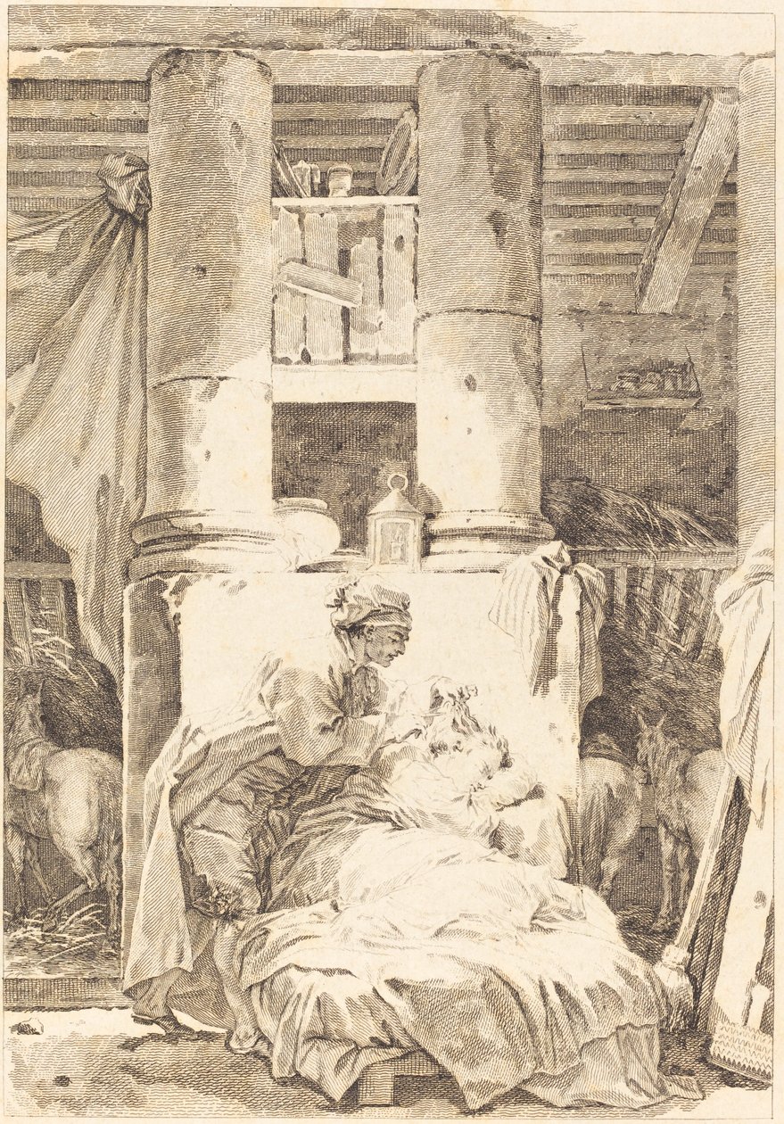 az öszvéres alkotó: after Jean Honoré Fragonard