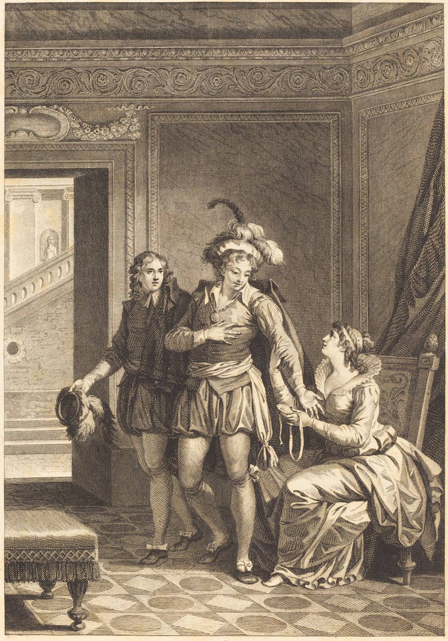 Mona Lisa: Az indulás alkotó: after Jean Jacques François Le Barbier I