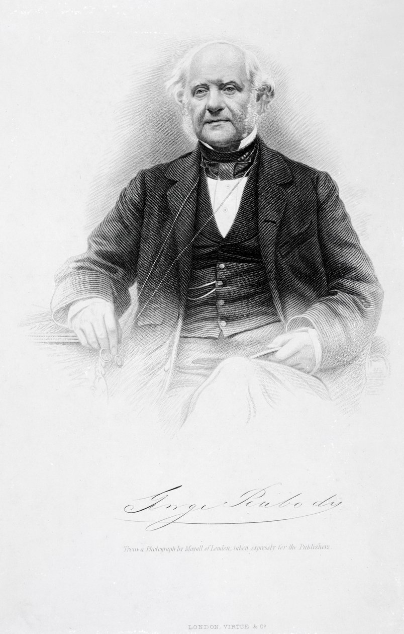 George Peabody, 1850 körül alkotó: John Jabez Edwin Paisley Mayall