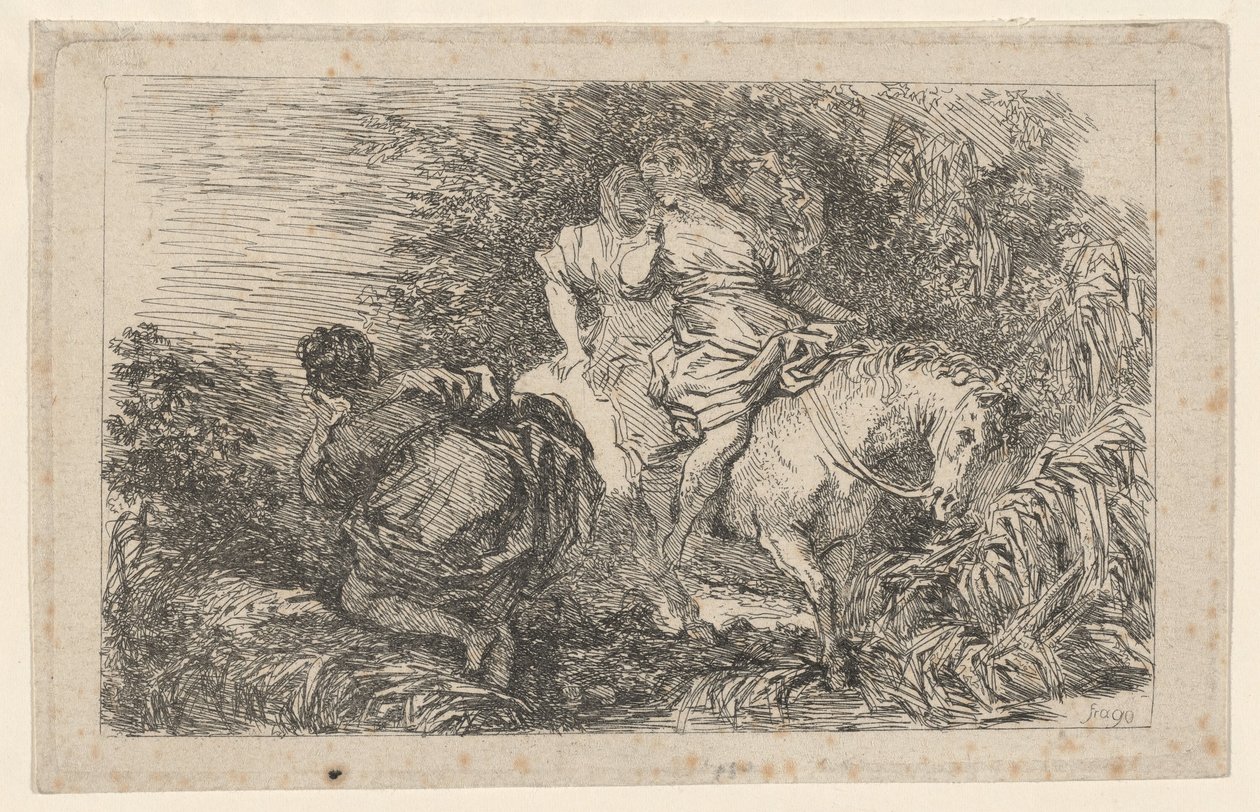 Cloelia repülése alkotó: after Livio Mehus Jean Honoré Fragonard