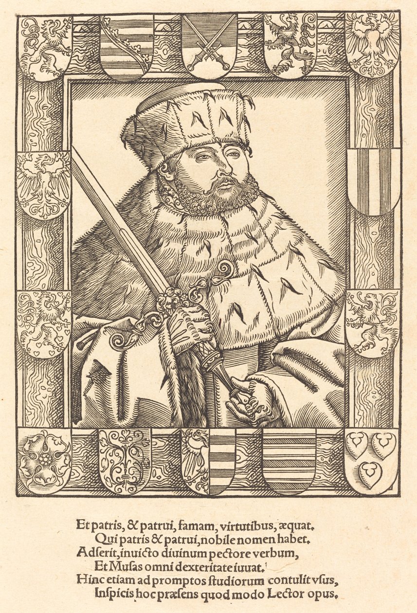 Nagyképű John Frederic, választói köntösben alkotó: after Lucas Cranach the Younger