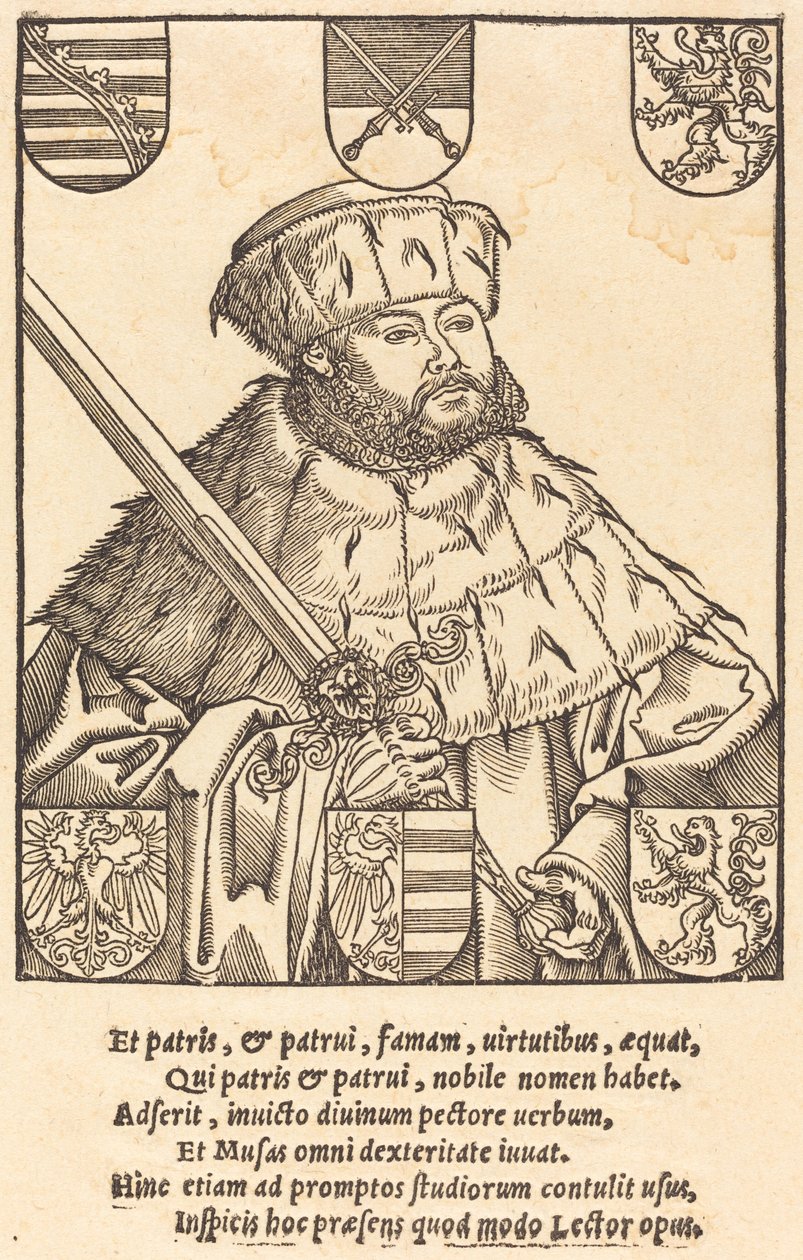 Nagyképű John Frederic, választói köntösben [jobbra] alkotó: after Lucas Cranach the Younger