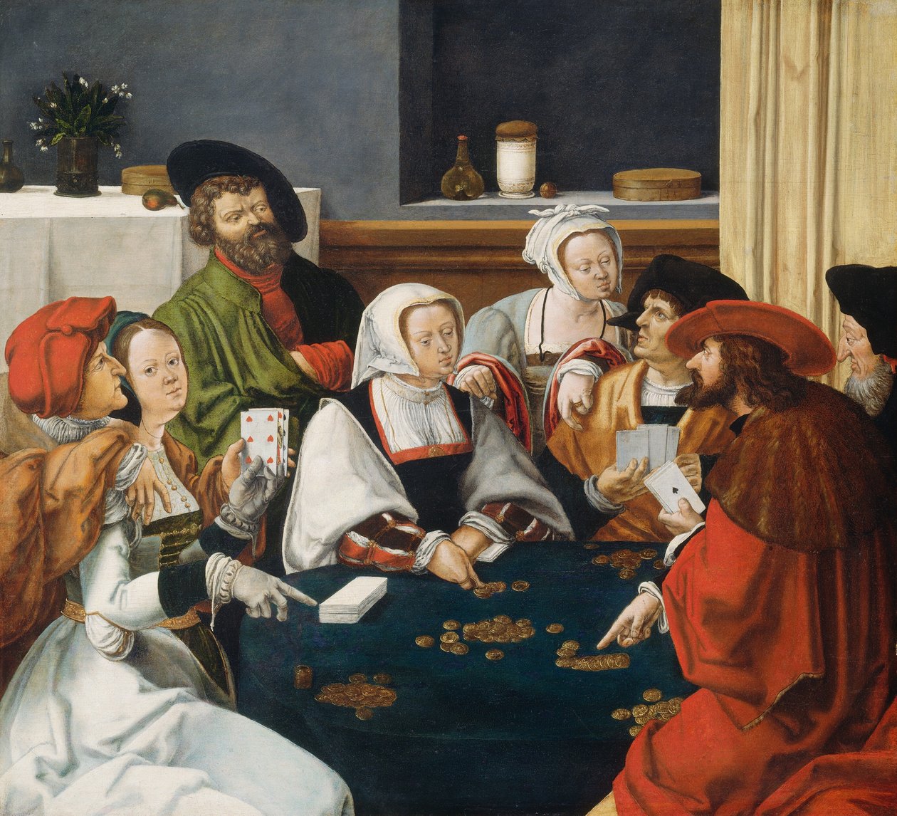 A kártyajátékosok alkotó: after Lucas van Leyden