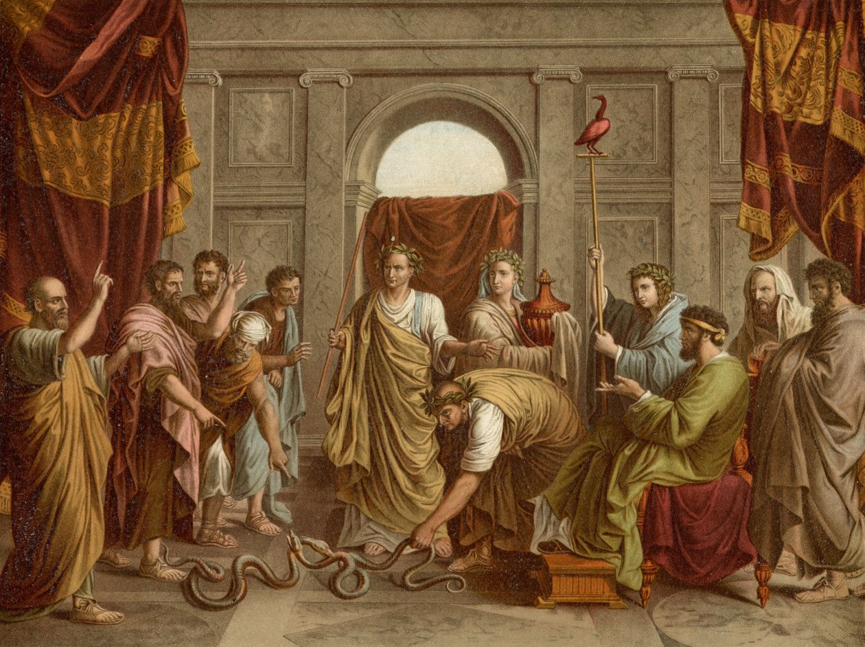 A kígyó csoda alkotó: after Nicolas Poussin