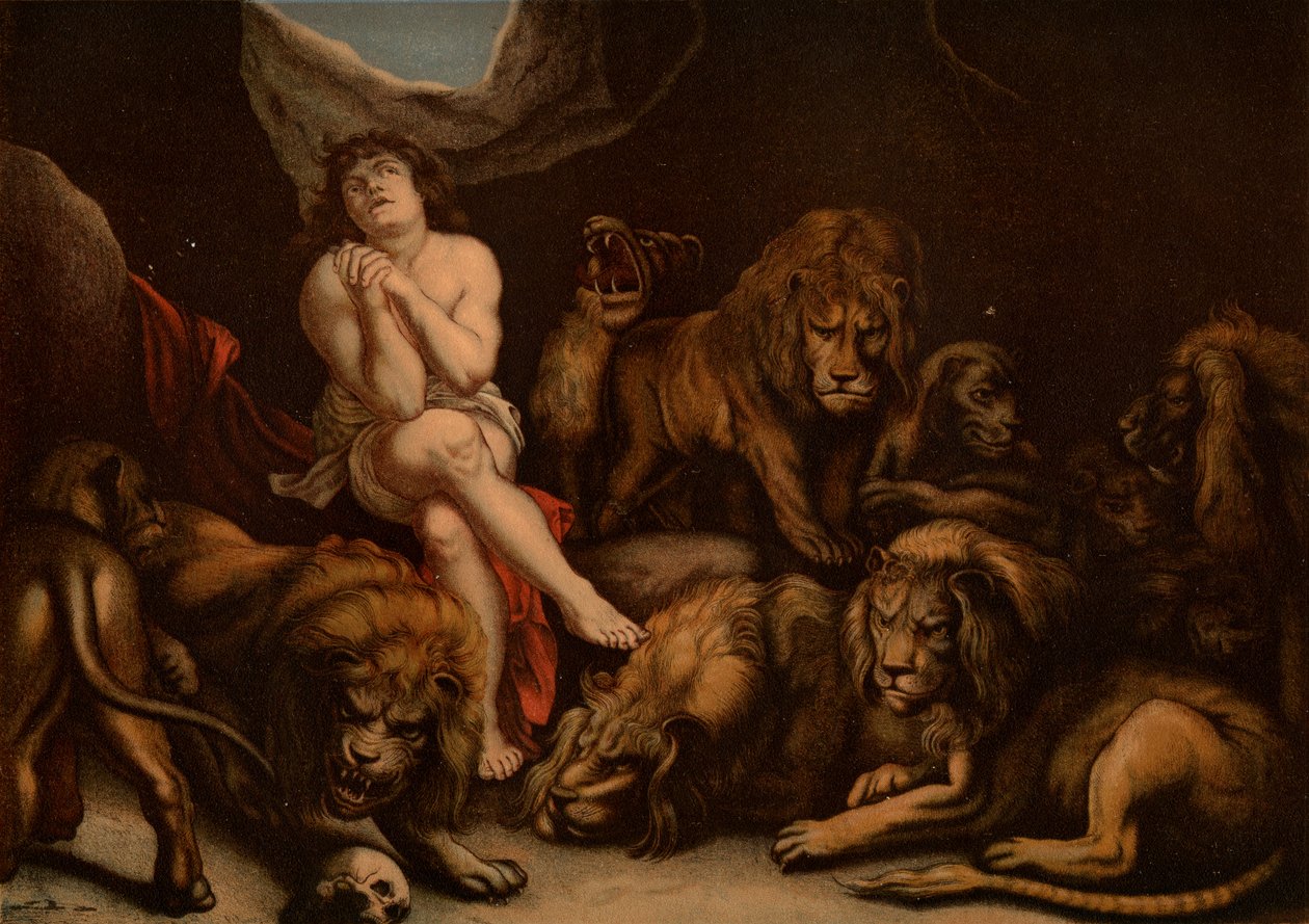 Daniel az oroszlánok barlangjában alkotó: after Peter Paul Rubens