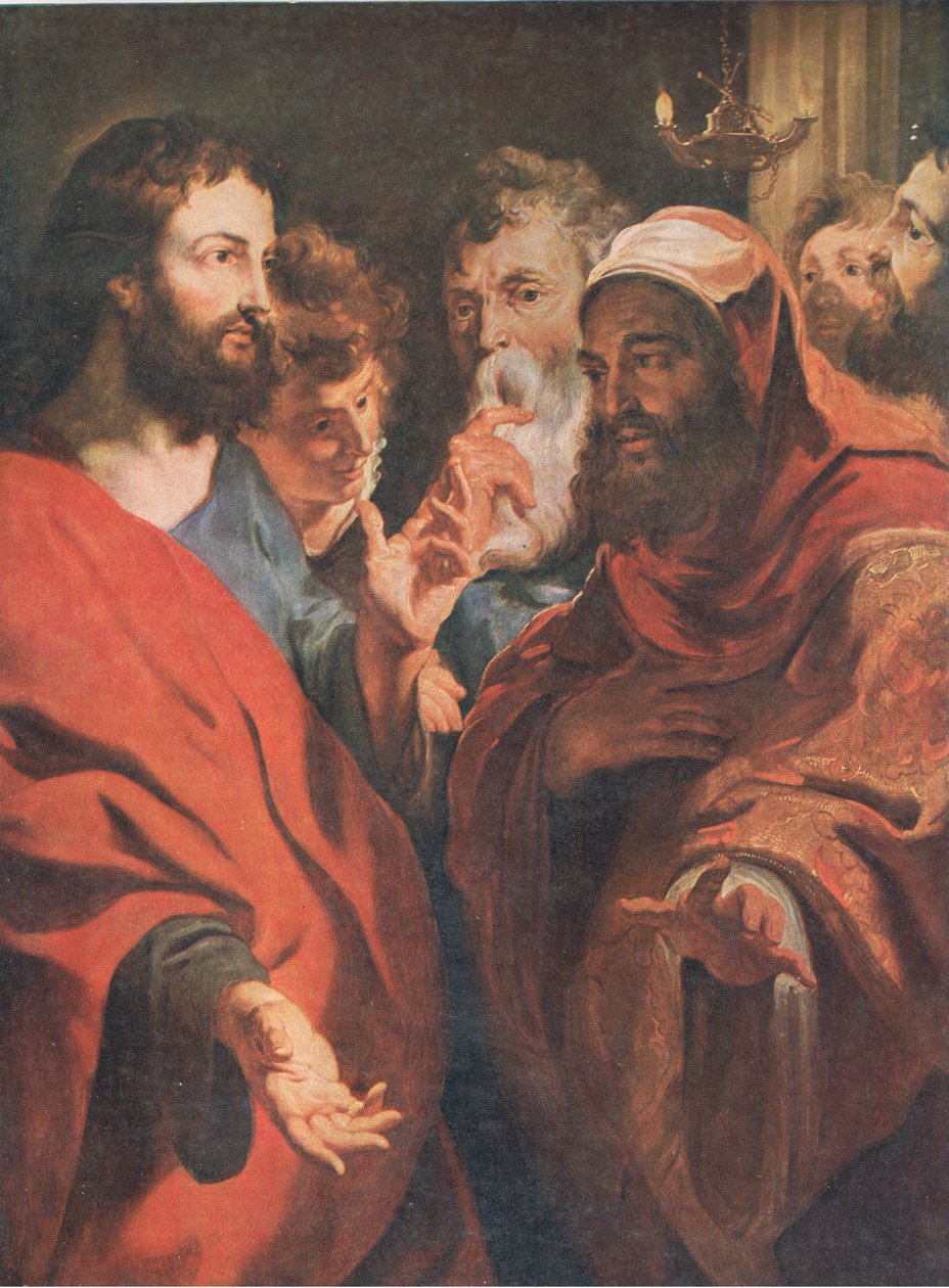 Jézus utasítja Nikodémust, Bibbys Annual, 1916-17 alkotó: after Peter Paul Rubens
