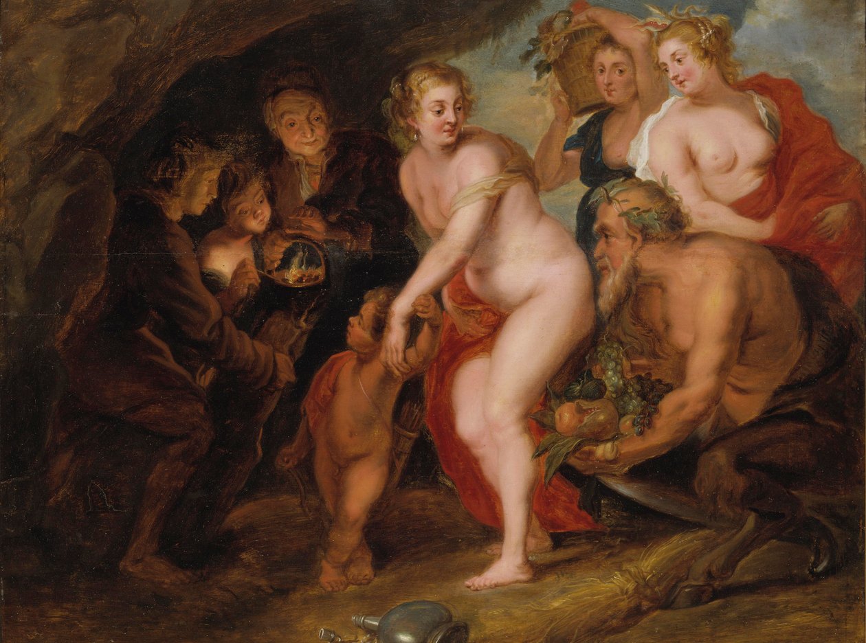 Ceres és Bacchus nélkül a Vénusz megfagyna, 1650 körül (olaj a tölgyre) alkotó: after Peter Paul Rubens