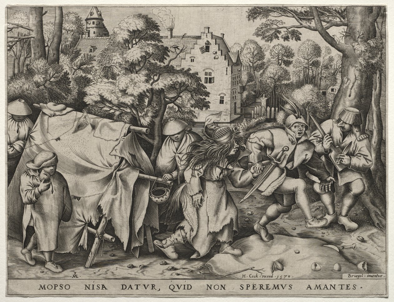 Mopsus és Nisa esküvője alkotó: after Pieter Bruegel