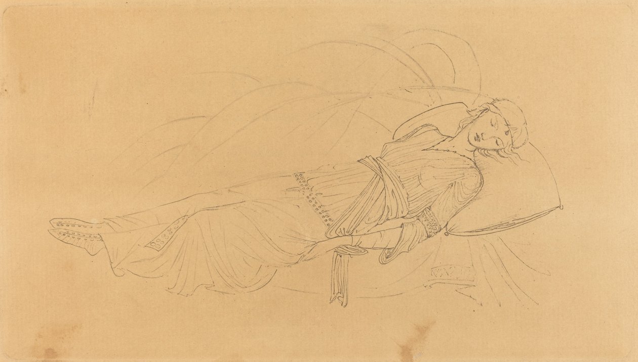 Az alvó szépség alkotó: after Sir Edward Coley Burne Jones