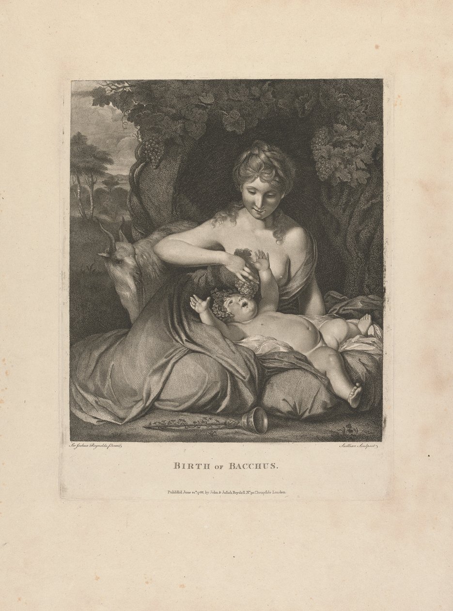 Bacchus születése alkotó: after Sir Joshua Reynolds
