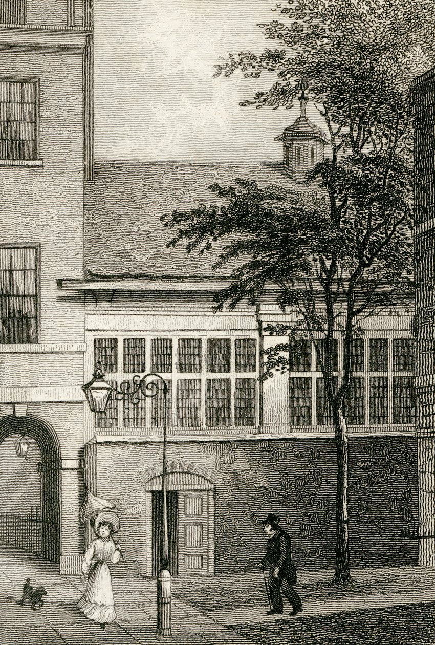 Barnards Inn Hall, 1830 alkotó: Thomas Hosmer after Shepherd