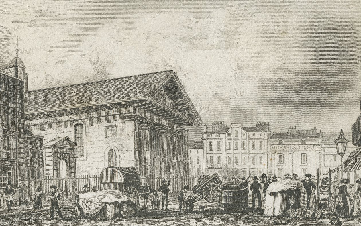 St Pauls Covent Garden, 1810 körül alkotó: Thomas Hosmer after Shepherd