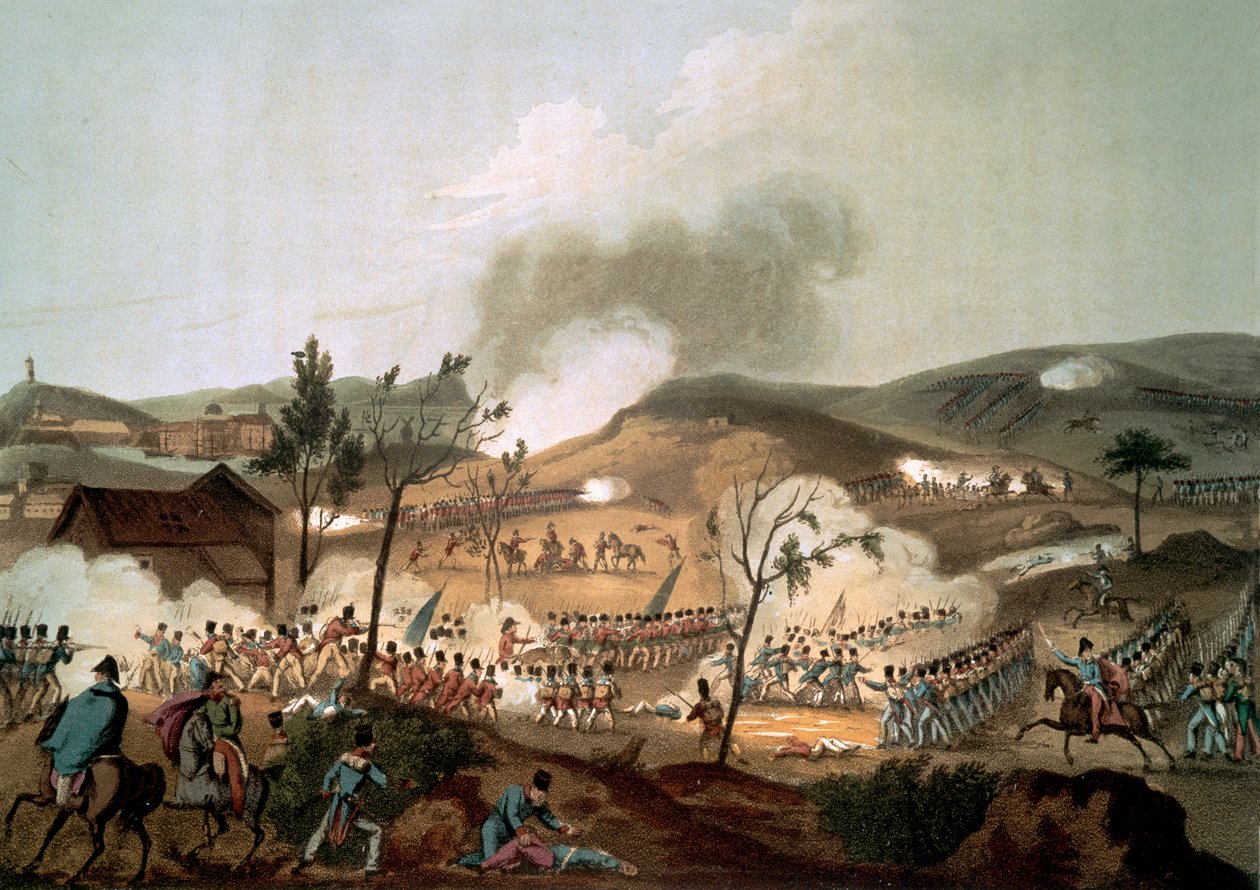 Korunnai csata, 1809. január 17. (színes akvatinta) alkotó: after William Heath