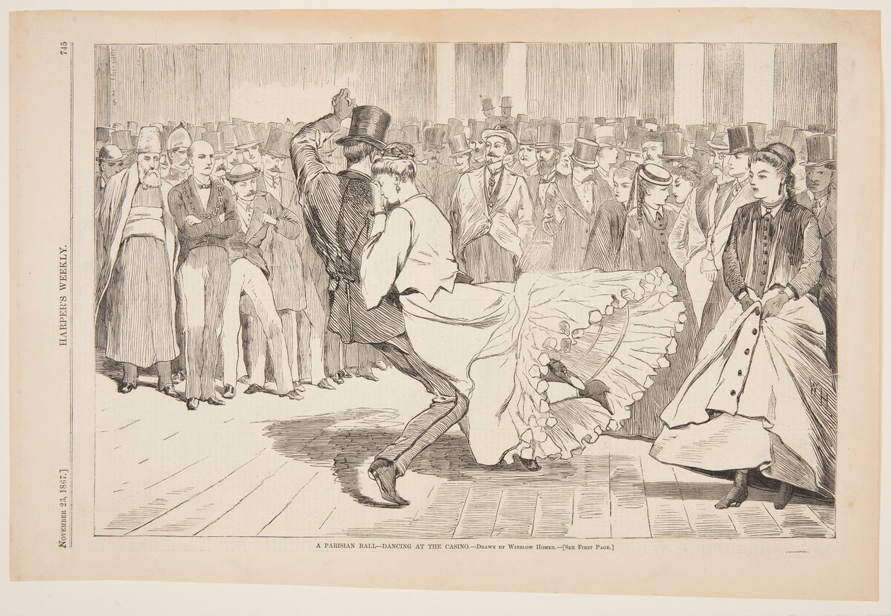 Egy párizsi bál – Tánc a Mabille-ban, Párizs alkotó: Winslow Homer