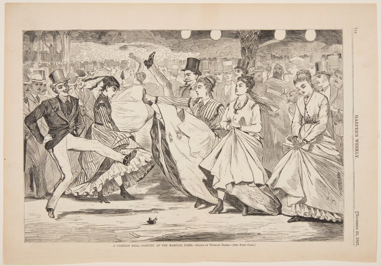 Egy párizsi bál – Tánc a Mabille-ban, Párizs alkotó: after Winslow Homer