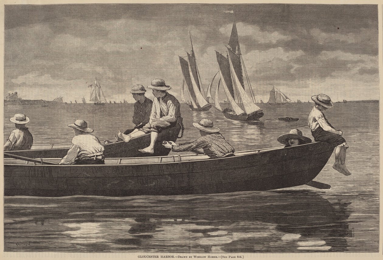 Gloucester kikötője alkotó: Winslow Homer